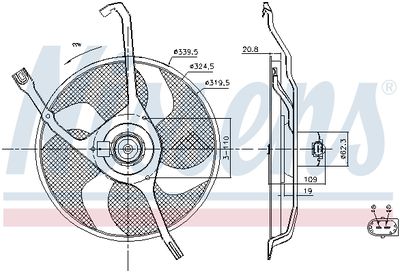 LüFTER MOTORKüHLUNG NISSENS 85665 5