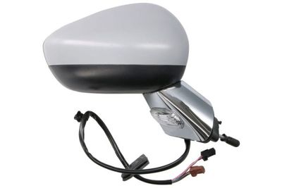Zijspiegel Rechts (elektrisch, in reliëf, met verwarming, under-coated, elektrisch opklapbaar, met indicator, met temperatuursensor) past: DS DS3  CITROEN DS3 01.09-07.19