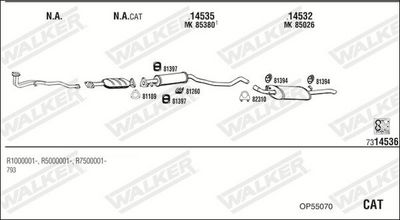 ABGASANLAGE WALKER OP55070