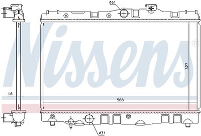 RADIATOR RACIRE MOTOR NISSENS 646886 4