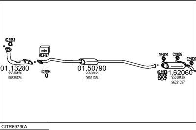 SISTEM DE ESAPAMENT MTS CITR89790A002151