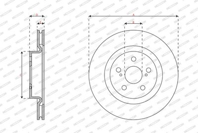 BREMSSCHEIBE FERODO DDF3094C 2