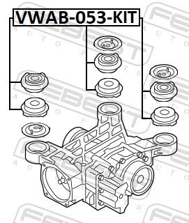 RULMENT DIFERENTIAL FEBEST VWAB053KIT 1