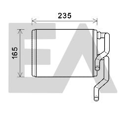 EACLIMA 45C68003 Радиатор печки  для SUBARU IMPREZA (Субару Импреза)