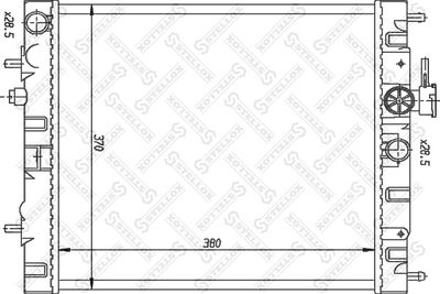 Радиатор, охлаждение двигателя STELLOX 10-25984-SX для NISSAN MICRA