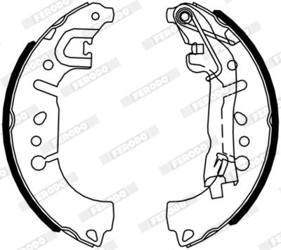 Bromsbackar, sats FERODO FSB4317