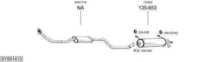 ABGASANLAGE BOSAL SYS01413