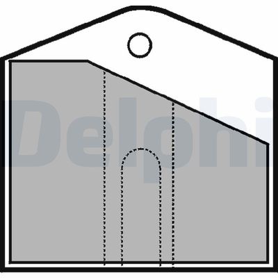 Zestaw okładzin hamulcowych, hamulec postojowy tarczowy DELPHI LP553