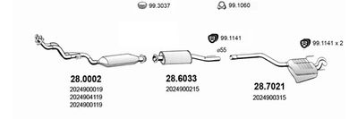 Układ wydechowy ASSO ART4007