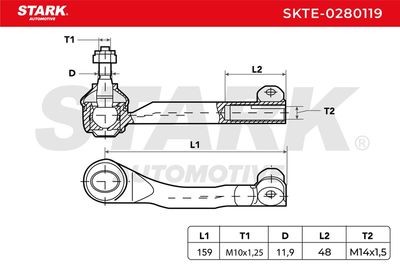 накрайник на напречна кормилна щанга STARK SKTE-0280119