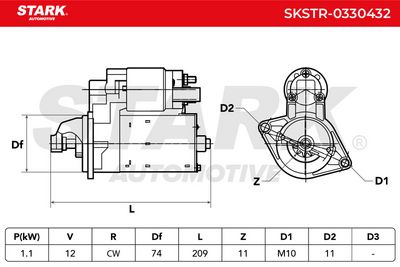 стартер STARK SKSTR-0330432