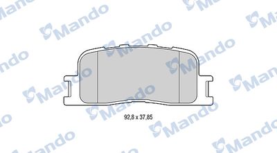 Комплект тормозных колодок, дисковый тормоз MANDO MBF015873 для TOYOTA WISH