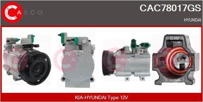 CASCO Compressor, airconditioning Genuine (CAC78017GS)