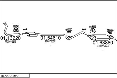 SISTEM DE ESAPAMENT MTS RENA79169A001994