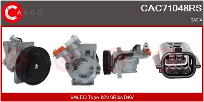 COMPRESOR CLIMATIZARE CASCO CAC71048RS