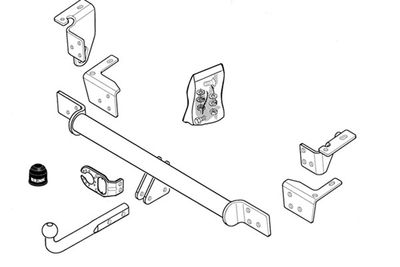 Zestaw zaczepu przyczepy BRINK 328900