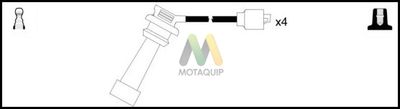 Комплект проводов зажигания MOTAQUIP LDRL1256 для MITSUBISHI COLT