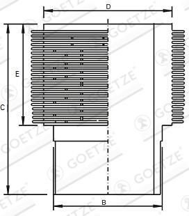 ZYLINDERLAUFBUCHSE GOETZE ENGINE 1400023000