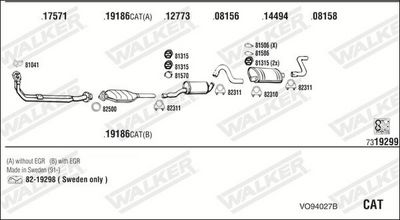 Изпускателна система WALKER VO94027B
