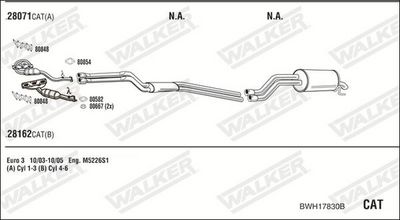 Изпускателна система WALKER BWH17830B