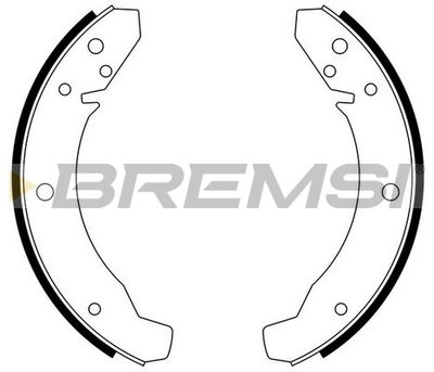 Комплект тормозных колодок BREMSI GF0535 для VW K