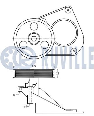 ROLA GHIDARE/CONDUCERE CUREA TRANSMISIE RUVILLE 541600 1