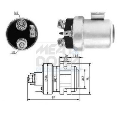 SOLENOID ELECTROMOTOR MEAT & DORIA 46137