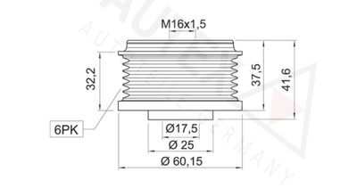 SISTEM ROATA LIBERA GENERATOR AUTEX 654196 1