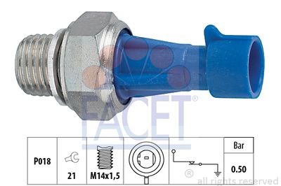 Датчик давления масла FACET 7.0143 для FIAT PALIO