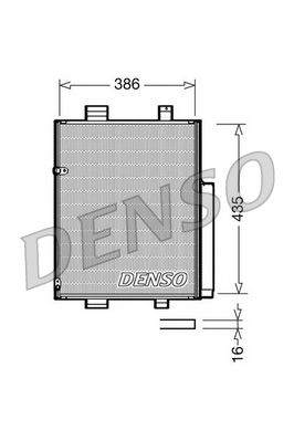 DENSO DCN35001 Радиатор кондиционера  для DAIHATSU MATERIA (Дайхатсу Материа)