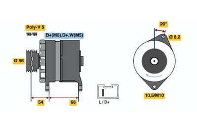 Alternator 0 986 043 151