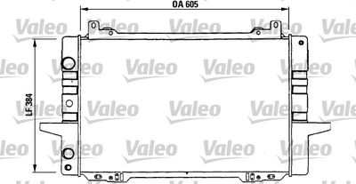 VALEO 730114 Радіатор охолодження двигуна для FORD (Форд)