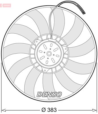 DENSO DER02009 Вентилятор системы охлаждения двигателя  для SEAT EXEO (Сеат Еxео)