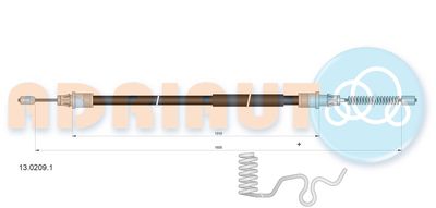 Cable Pull, parking brake 13.0209.1