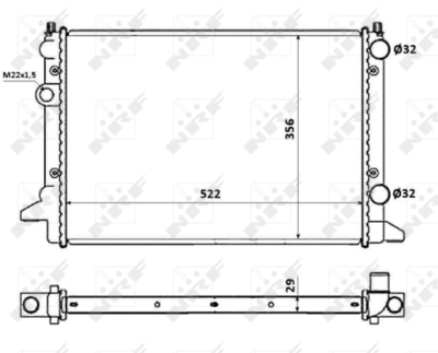 WILMINK GROUP WG1722882 Радиатор охлаждения двигателя для VW PASSAT B3/B4 (315, 3A5)