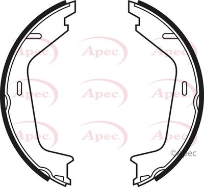 Brake Shoe Set, parking brake APEC SHU555