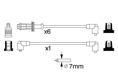 BOSCH Zündleitungssatz