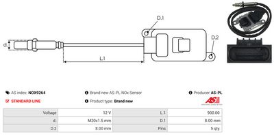 SENZOR NOX INJECTIE ADITIV AS-PL NOX9264 2
