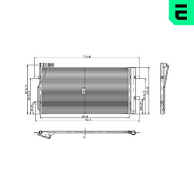 CONDENSATOR CLIMATIZARE ERA 667488