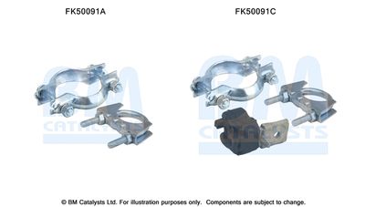 Zestaw montażowy, rura wydechowa BM CATALYSTS FK50091