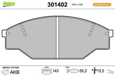 BREMSBELAGSATZ SCHEIBENBREMSE