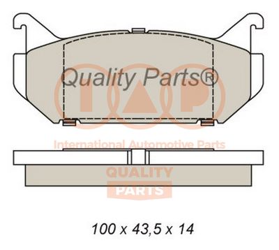 Комплект тормозных колодок, дисковый тормоз IAP QUALITY PARTS 704-11055 для MAZDA XEDOS