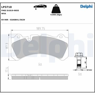 SET PLACUTE FRANA FRANA DISC DELPHI LP3710