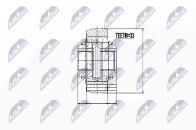 каре комплект, полуоска NTY NPW-WW-005