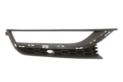 Voorbumper afdekking Voor Rechts (met lattenbodem, met mistlampgaten, plastic, zwart) past: VW PASSAT B7 USA 01.11-12.15