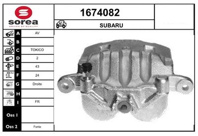 BREMSSATTEL SNRA 1674082
