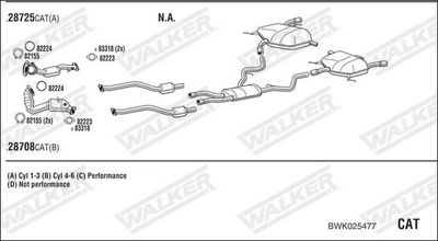 Изпускателна система WALKER BWK025477