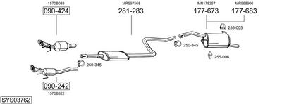 SISTEM DE ESAPAMENT BOSAL SYS03762
