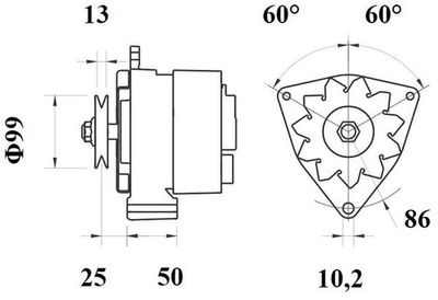 GENERATOR / ALTERNATOR MAHLE MG1160 1