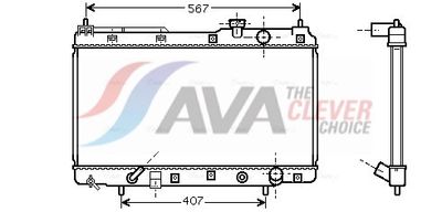Radiateur, refroidissement du moteur AVA Clever Choice